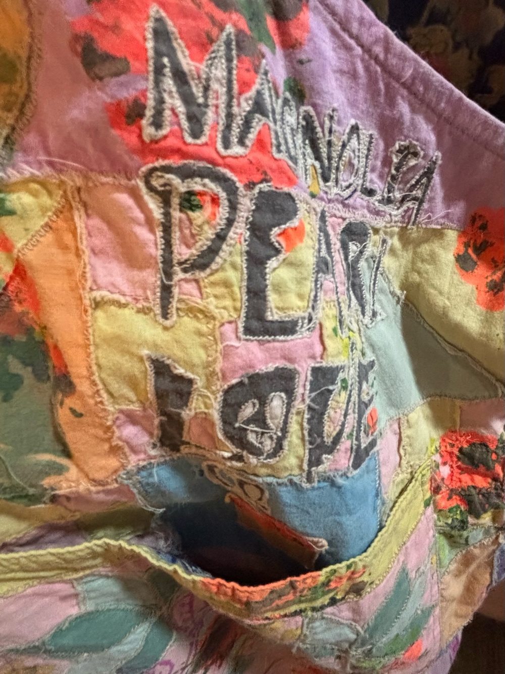 Magnolia Pearl Graphic Love Overalls - Picture 9 of 14